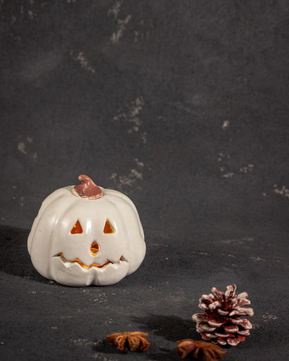 Halloween Pumpkin Tea-Light Candle Holder