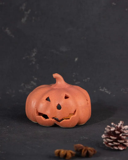 Halloween Pumpkin Tea-Light Candle Holder