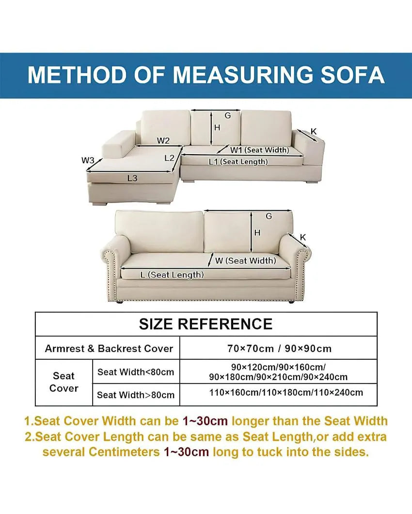 Classic Microfibre Sofa Cover Set | 4 Back & 2 Seat Covers