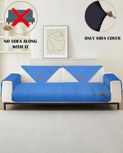 ONLY SOFA COVER | Premium Microfibre Sofa Cover Set | 1 Back, 1 Seat & 2 Handle Covers