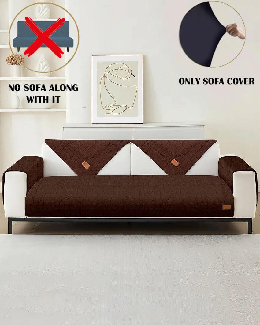 ONLY SOFA COVER | Classic Microfibre Sofa Cover Set | 4 Back & 2 Seat Covers