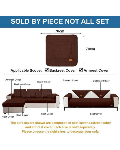 Premium Microfibre Sofa Cover Set | 1 Back, 1 Seat & 2 Handle Covers