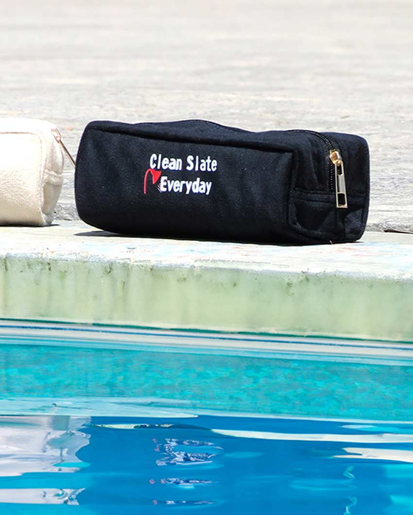 Stylish Black Currant Travel Pouches | Set Of 4