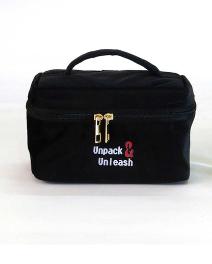 Stylish Black Currant Travel Pouches | Set Of 4