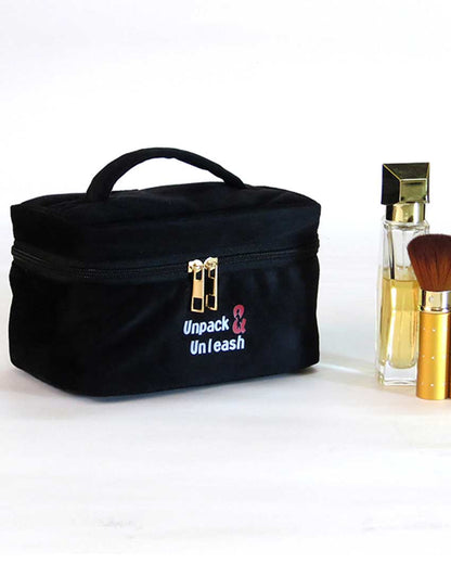 Stylish Black Currant Travel Pouches | Set Of 4