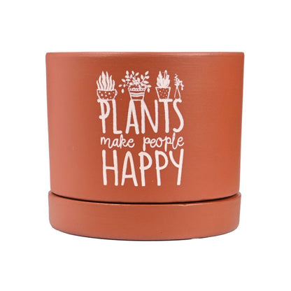 Brown Rustic Charm Terracotta Planter With Matching Stand | 4 x 4 inches | Plant Not Included