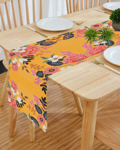 Elegant Floral Table Runner