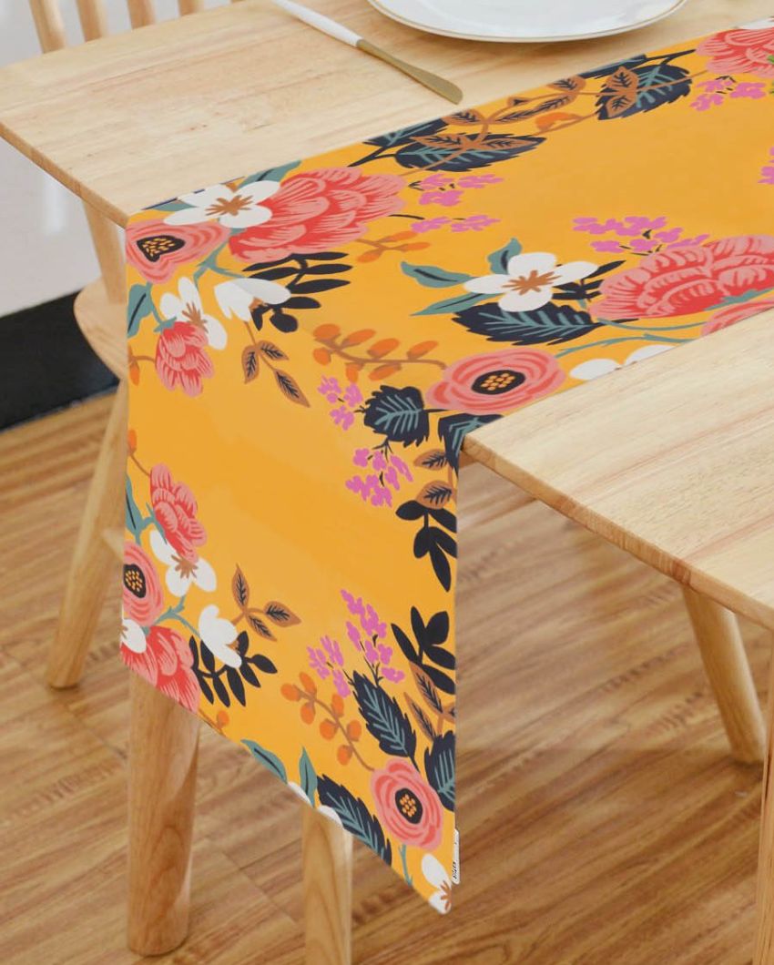 Elegant Floral Table Runner