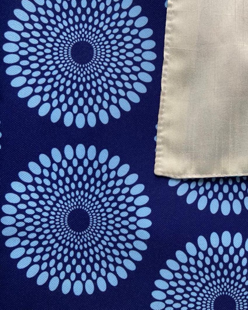 Blue Polyester Table Runner