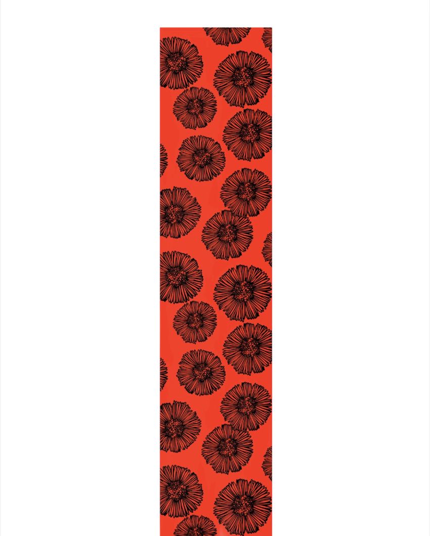 Classic Red And Black Table Runner