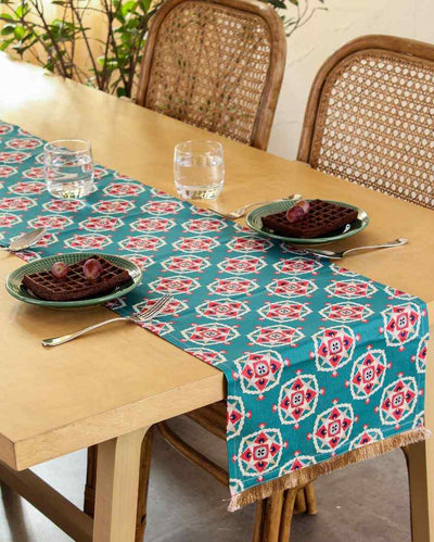 Gulshan Design Cotton Satin Table Runner | 60 x 13 Inches