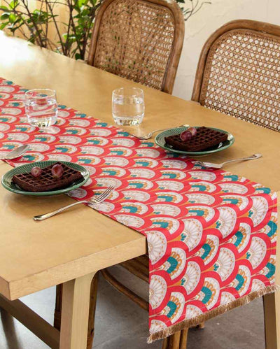 Neelkanth Design Cotton Satin Table Runner | 60 X 13 Inches