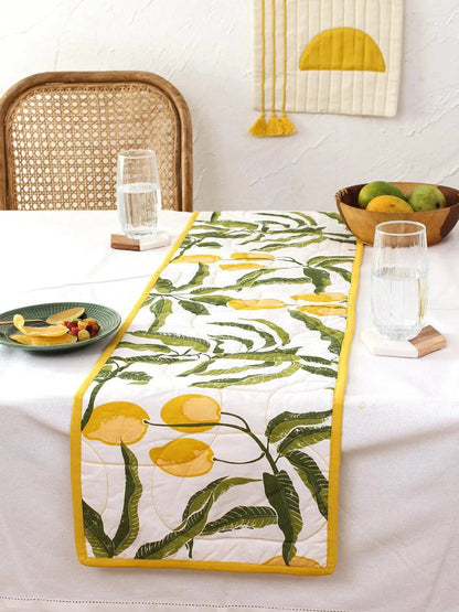 Yellow Rasaal Table Runner | 13 x 59 inches