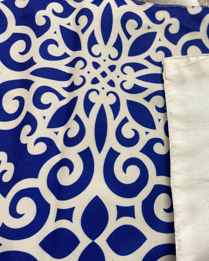 Blue And white Printed Table Runner