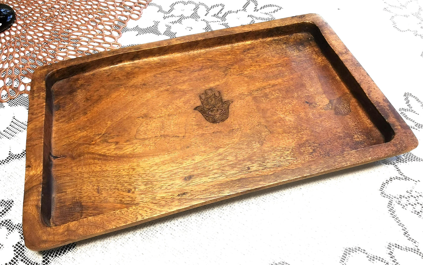 Traditional Hamsa Design Serving Tray