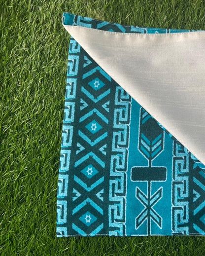 Blue Ethnic Motifs Table Runner