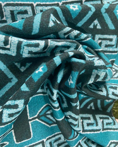 Blue Ethnic Motifs Table Runner