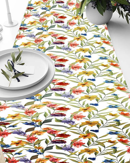 Classic Floral Print Table Runner