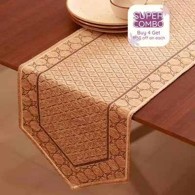 Chic Chennile Lasercut Polyester Table Runner | 13 x 72 inches