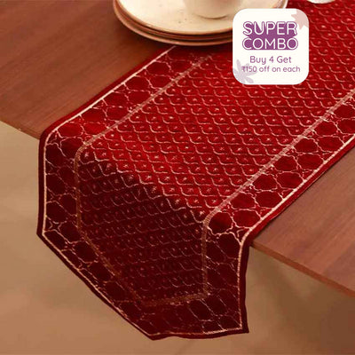 Ruby Splendor Table Runner | 13X72 inch