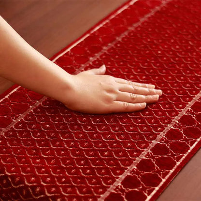 Red Chennile Lasercut Table Runner Default Title