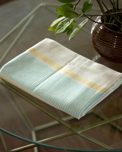 Eco-Friendly Bamboo Dobby Cotton Bath Towel | 28 x 55 inches