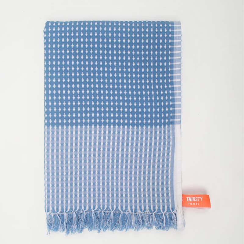 Honey Comb Bath Towel | Mulitple Colors Persian Blue