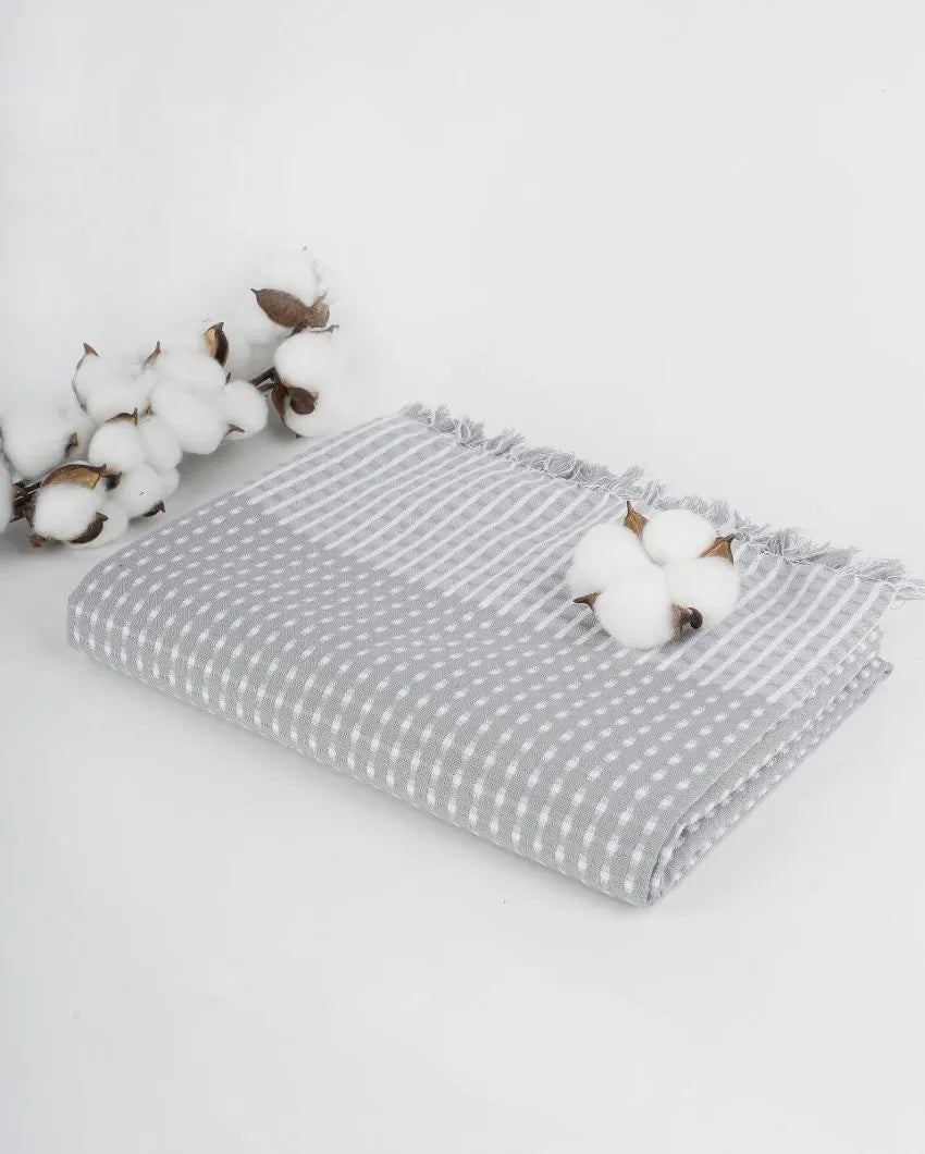 Honey Comb Cotton Bath Towel | 59 x 30 inches