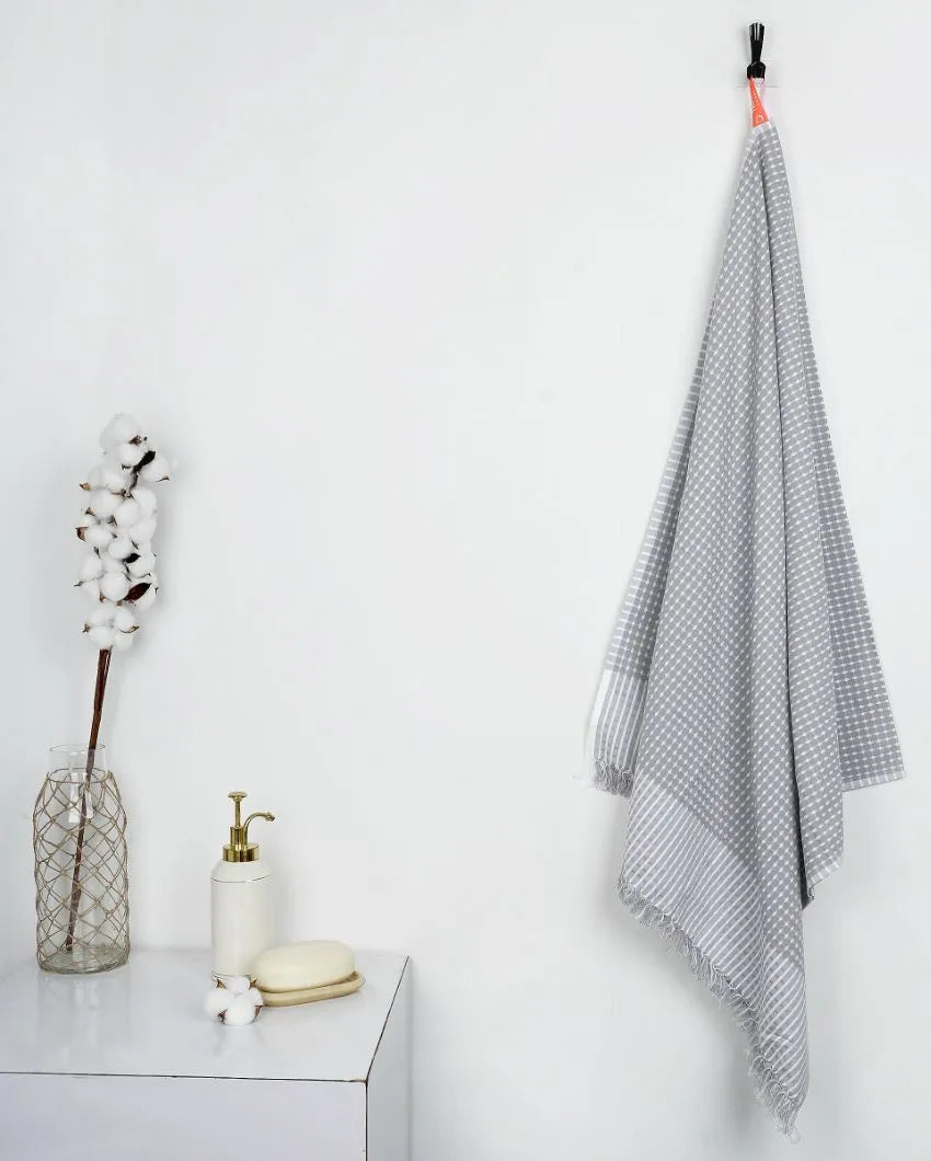 Honey Comb Cotton Bath Towel | 59x30 inches