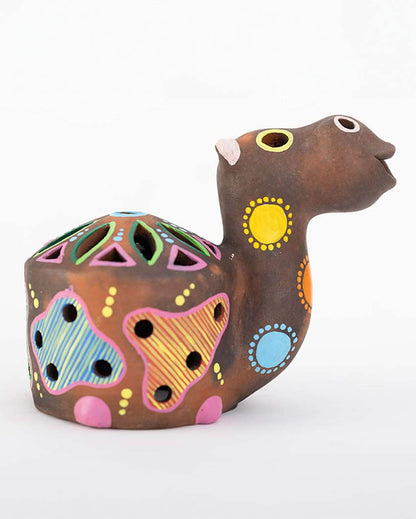 Beautiful Design Terracotta Camel Tealight Cover | 8 x 5 x 7 inches