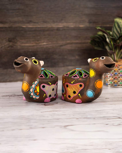 Beautiful Design Terracotta Camel Tealight Cover | 8 x 5 x 7 inches