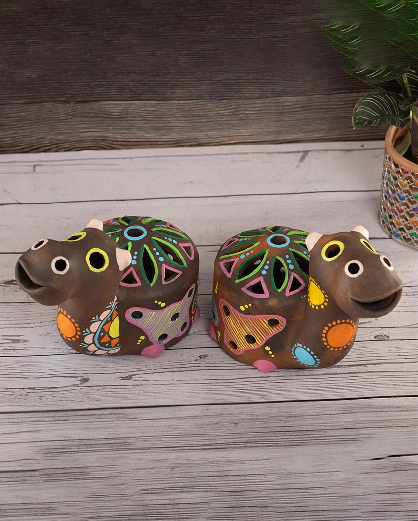 Beautiful Design Terracotta Camel Tealight Cover | 8 x 5 x 7 inches