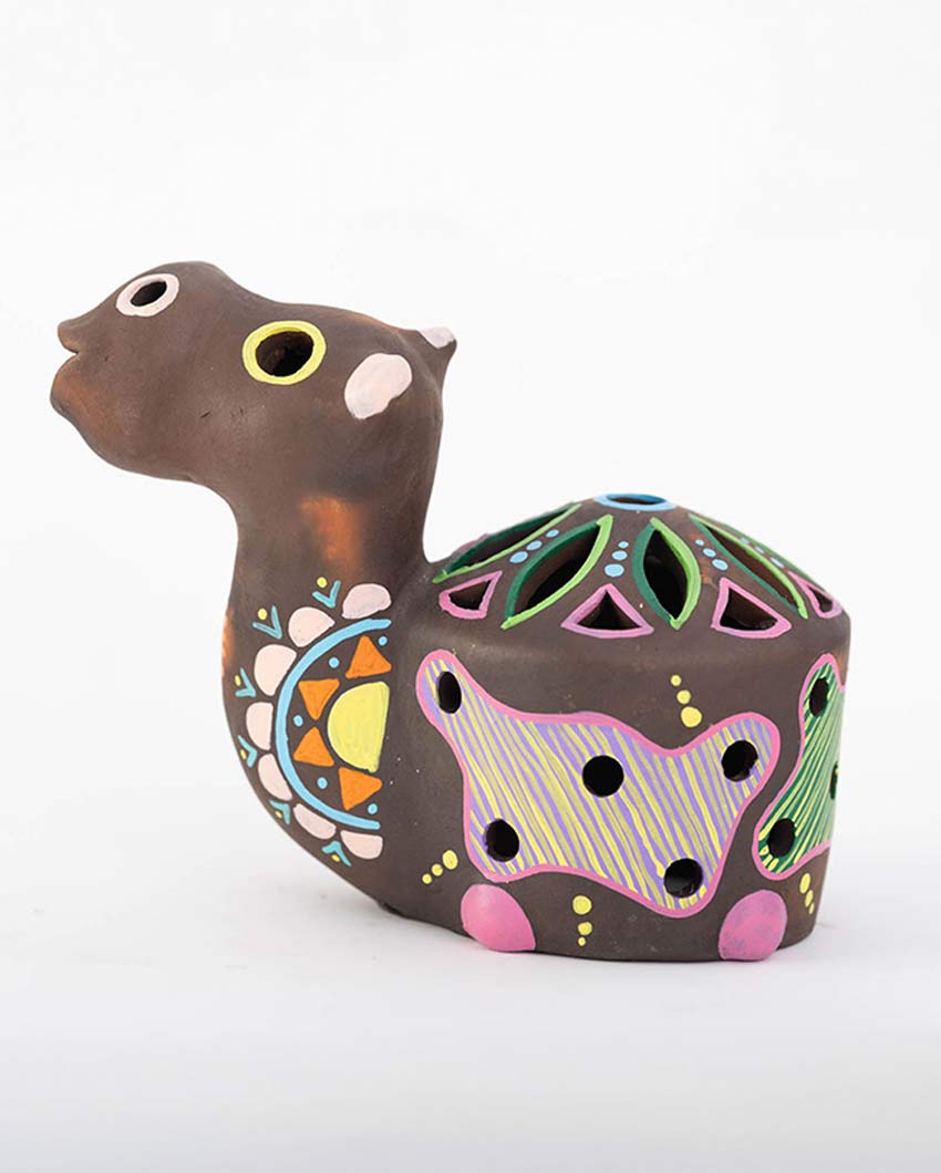 Beautiful Design Terracotta Camel Tealight Cover | 8 x 5 x 7 inches