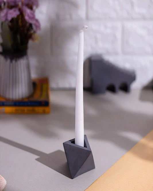 Compact Stylish Design Trident Concrete Incense Stick Holder | 3 x 3 x 2 inches