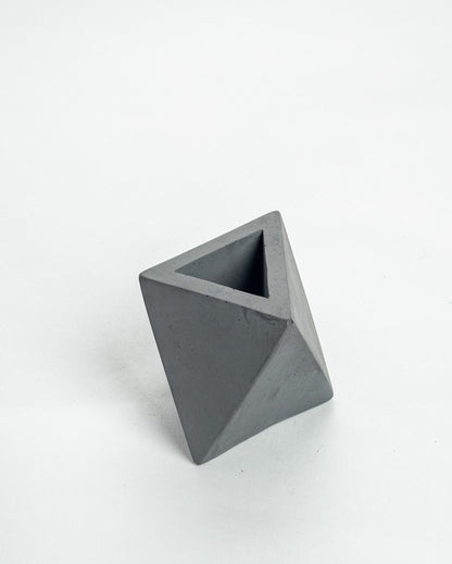 Compact Stylish Design Trident Concrete Incense Stick Holder | 3 x 3 x 2 inches