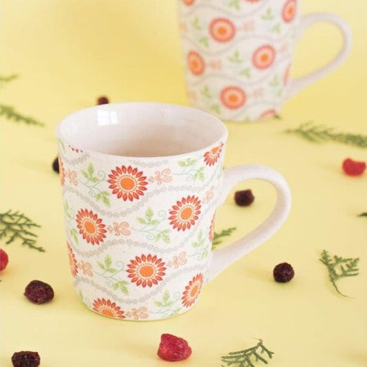 Gulmohar Coffee Mugs  | Set of 2, 4 & 6
