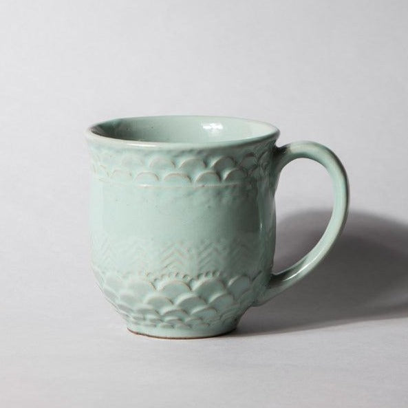 Aqua Green Mugs | Set of 2