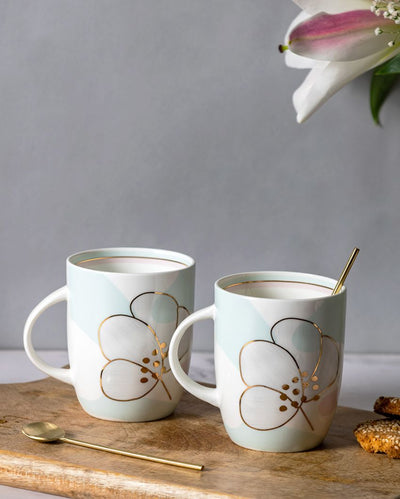 Sakura Bone China Mugs | Set of 2