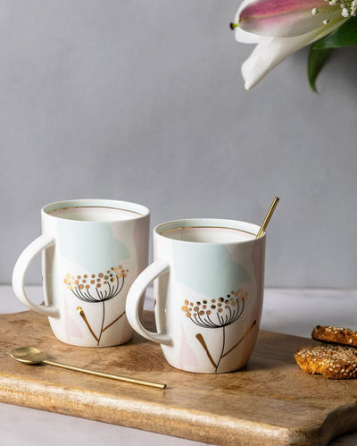 Dandelion Bone China Mugs | Set of 2