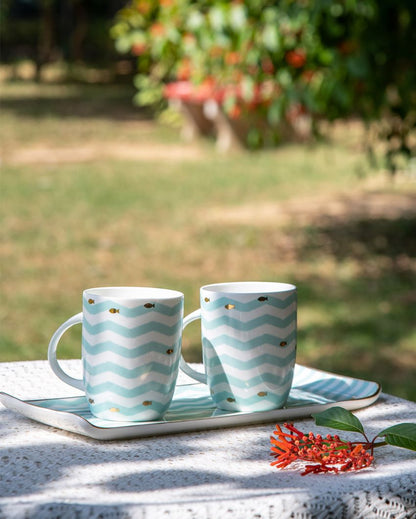 24 Karat Gold Detailed Nemo Mug & Platter Set