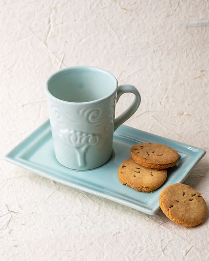 Breeze Stoneware Tea Set Sky Blue