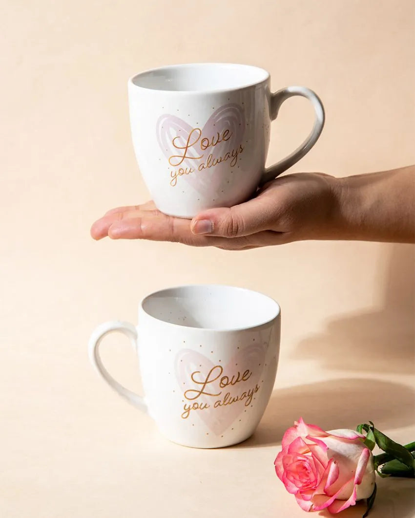 Love You Always Stoneware Mugs | Set Of 2