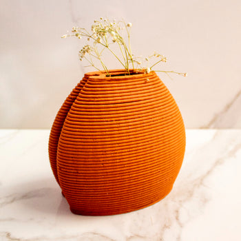 Terracotta Double Over Vase Default Title
