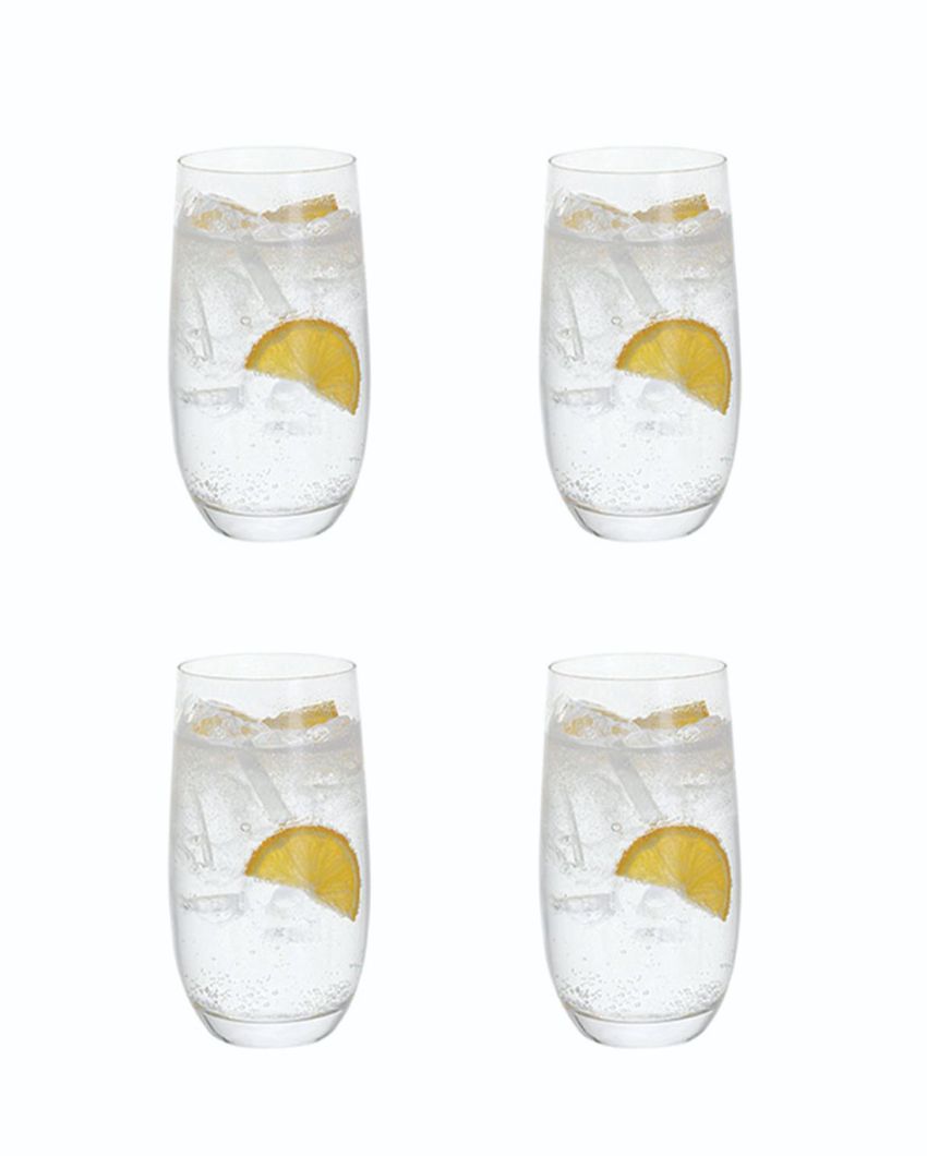 Crystal Highball Drinking Glasses | 3 x 6 inches | Set of 6 | 500ml