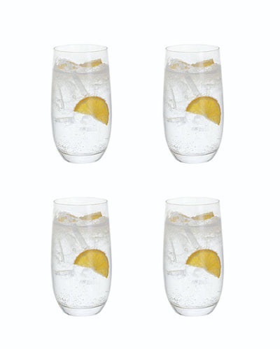 Crystal Highball Drinking Glasses | 3 x 6 inches | Set of 6 | 500ml