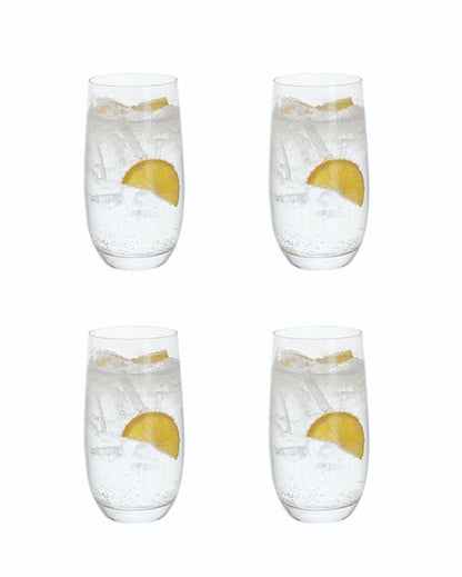 Crystal Highball Drinking Glasses | 3 x 6 inches | Set of 6 | 500ml