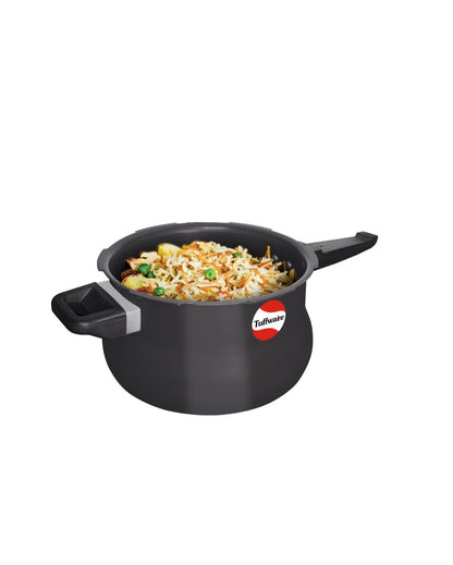 Durable & Scratch-Resistant Aluminum Outer Lid Handi Pressure Cooker