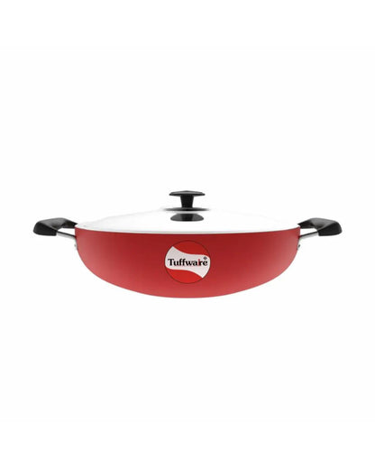 GREBLON Coating Non-Stick Deep Kadhai with Stainless Steel Lid