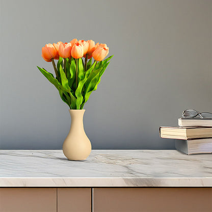 Charming Artificial Tulip Flower Sticks Without Vase | Set of 5 | 1.6 feet