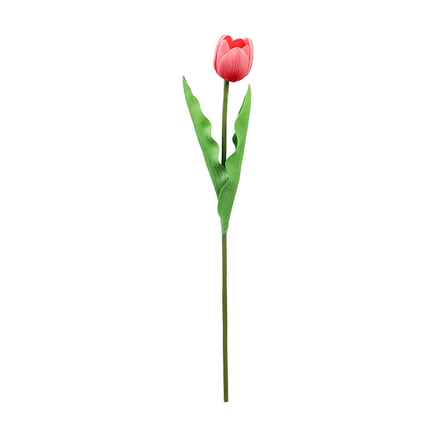 Charming Artificial Tulip Flower Sticks Without Vase | Set of 5 | 1.6 feet